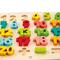 Hape Wooden Chunky Number & Counting Block Puzzle